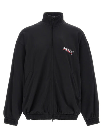 Balenciaga Men Logo Embroidery Sweatshirt
