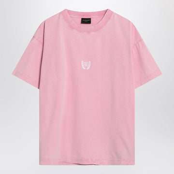 Balenciaga Laurel Classic Pink Boxy T-Shirt Women