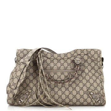 GUCCI x Balenciaga The Hacker ProjESt Neo ClaESic City Bag GG Coated Canvas Medium
