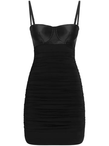 Dolce & Gabbana Women Short Dress With Ruffles