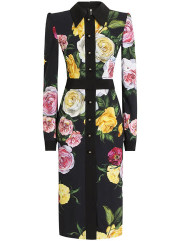 Dolce & Gabbana Women Floral Shirt Dress