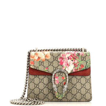 GUCCI Dionysus Bag Blooms Print GG Coated Canvas Mini