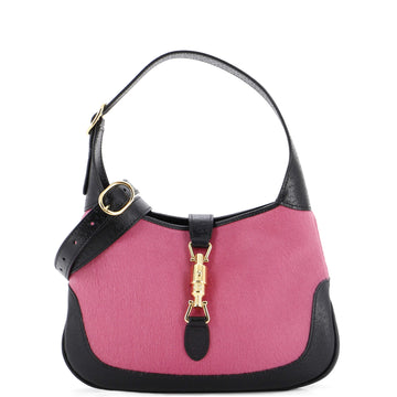 GUCCI Jackie 1961 Hobo Calf Hair with Leather Small