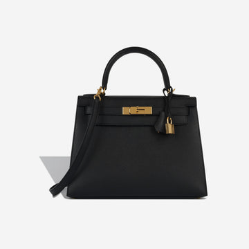 Kelly 28 - Noir Epsom GHW