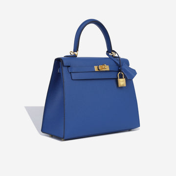 Kelly 25 - Bleu France Epsom