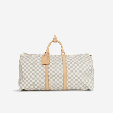 Louis Vuitton Louis Vuitton - Keepall Bandoulière 55 - Damier Azur GHW - Pre Loved