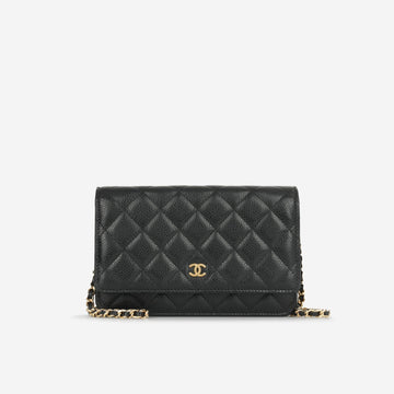 Chanel - ClaESic Wallet On Chain - Black Caviar GHW -  - 2019
