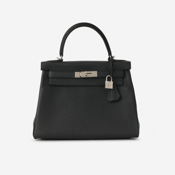 Hermès - Kelly 28 - Noir Togo PHW - 2019 -