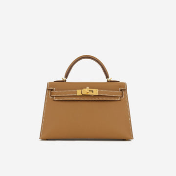Hermès Mini Kelly Gold Epsom GHW (NWT)