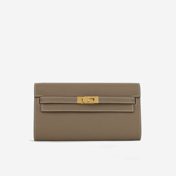 Hermès Hermès - Kelly To Go Wallet - Etoupe Epsom GHW - 2025 - Brand New