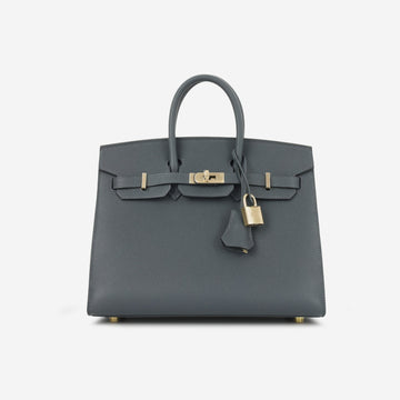 Hermès - Birkin 25 - Gris Misty Epsom Sellier PBHW - Brand New - 2024