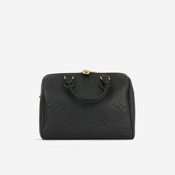 Louis Vuitton - Speedy 25 Bandouliere - Black Empreinte GHW - Unused