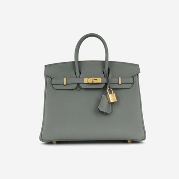 Hermès - Birkin 25 - Vert Amande Togo GHW - 2025 - Brand New