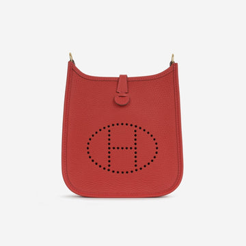 Hermès - Evelyne TPM - Rouge H Clemence GHW - Brand New - 2023