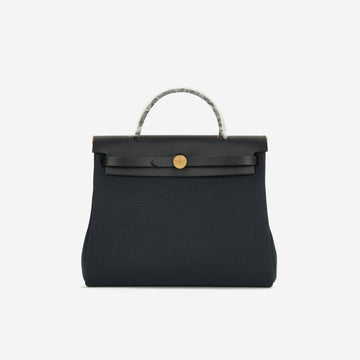 Hermes - Herbag 31 - Bleu Marine Canvas / Hunter GHW - Unused - 2020