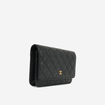 Chanel - ClaESic Wallet On Chain - Black Caviar GHW - Pristine - 2019