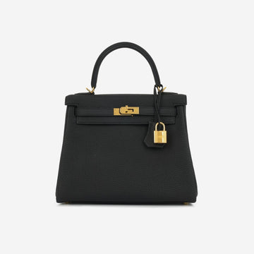Hermès - Kelly 25 - Noir Togo GHW - 2021 -