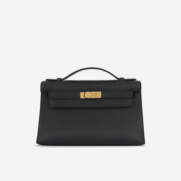 Hermès - Kelly Pochette - Noir Swift GHW - 2025 - Brand New
