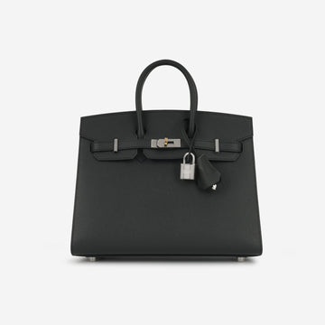 Hermès - Birkin 25 - Noir Epsom ELHW - Brand New - 2025
