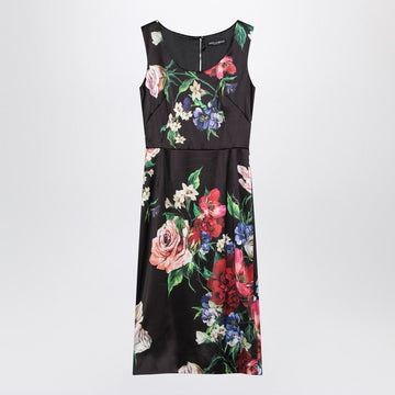 Dolce&Gabbana Black Dress With Floral Print Women