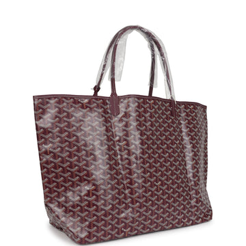 Goyard Goyardine Burgundy St. Louis GM Tote Bag Palladium Hardware