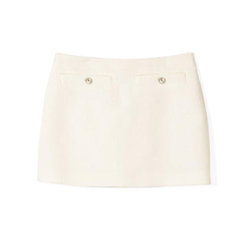 GUCCI Wool Boucle Loop Skirt - Elegant Spring/Summer Style
