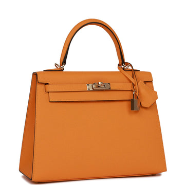 Hermes SpESial Order (HES) Kelly Sellier 25 Jaune D'Or Epsom PermabraES Hardware