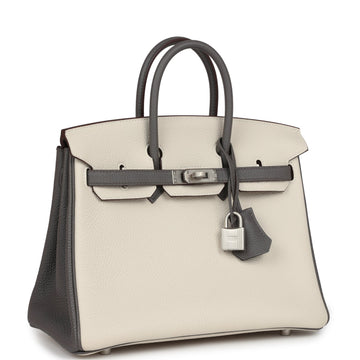 Hermes SpESial Order (HES) Birkin 25 Beton and Etain Togo Brushed Palladium Hardware