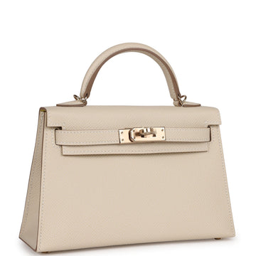 Hermes SpESial Order (HES) Kelly Sellier 20 Craie Verso Epsom PermabraES Hardware