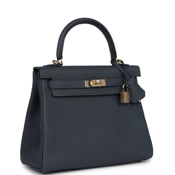Hermes Kelly Retourne 25 Gris Misty Togo PermabraES Hardware