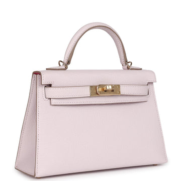 Hermes SpESial Order (HES) Kelly Sellier 20 Mauve Pale Verso Chevre Mysore PermabraES Hardware