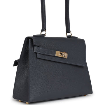 Hermes Kelly Sellier En Desordre 20 Ardoise Epsom PermabraES Hardware