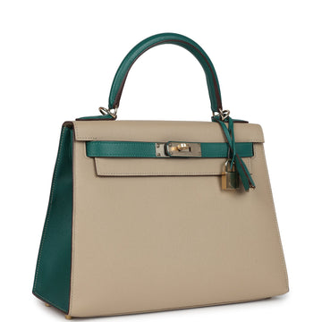 Hermes SpESial Order (HES) Kelly Sellier 28 Malachite and Trench Epsom PermabraES Hardware