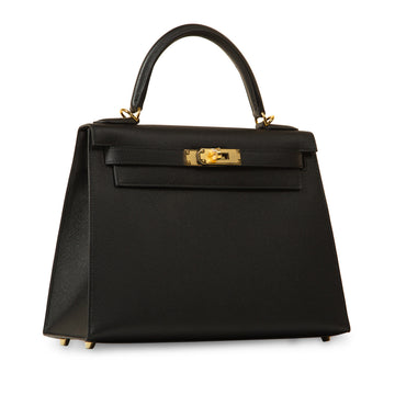 Kelly 28 - Black Epsom - GHW