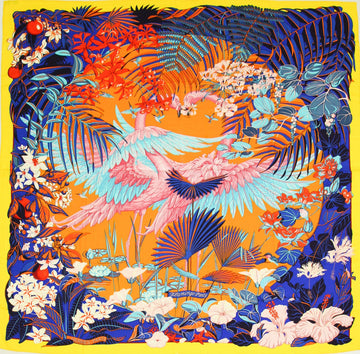 HERMES Flamingo Party Scarf/ Shawl