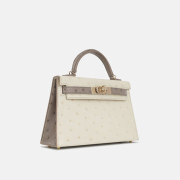 HES Mini Kelly - Beton / Gris Tourterelle Ostrich