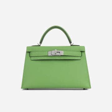 Hermès - Mini Kelly 20 - Vert Yucca Epsom - GHW - Brand New - 2023