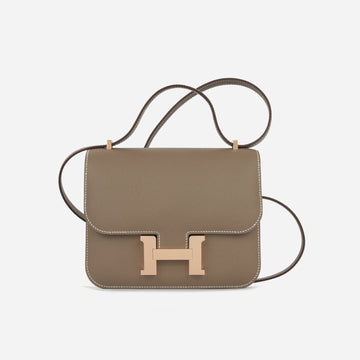 Hermès - Constance 18 - Etoupe Epsom RGHW - Brand New - 2023