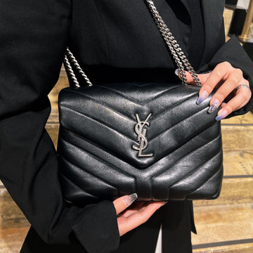 Saint Laurent Black Loulou Shoulder Bag TWS
