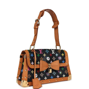 Louis Vuitton x Takashi Murakami Eye Need You Bag Black Multicolored Monogram Gold Hardware