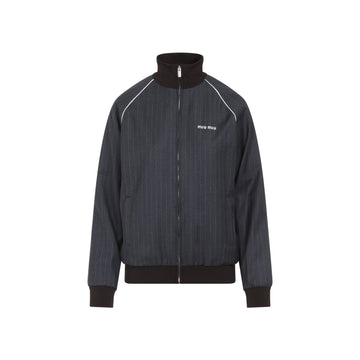 MIU MIU Vintage-Inspired Wool Blouson Jacket for Women - FW25