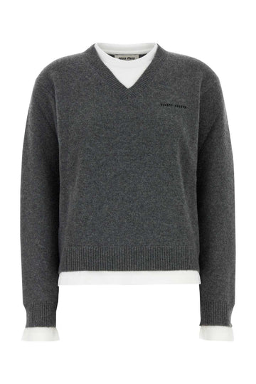 MIU MIU Luxurious Cashmere Sweater for Women - FW25
