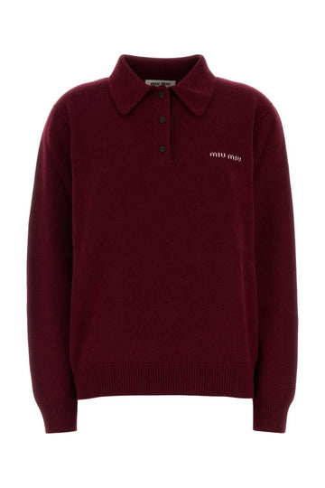 MIU MIU Cashmere Polo Shirt - Women’s FW25 Collection