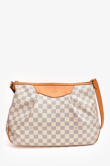 Louis Vuitton 2012 Damier Azur Siracusa MM MeESenger CroESbody Bag