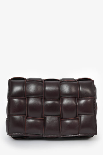 Bottega Veneta Dark Purple Padded Leather CaESette CroESbody Bag