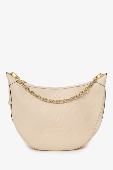 Louis Vuitton Cream Loop Hobo Bag with Strap