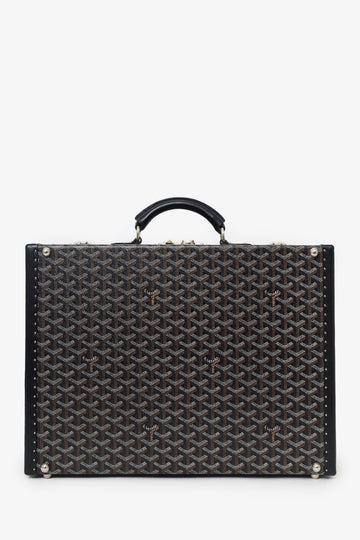 Goyard Black Goyardine Manoir MM Briefcase With Key (waiting on key)