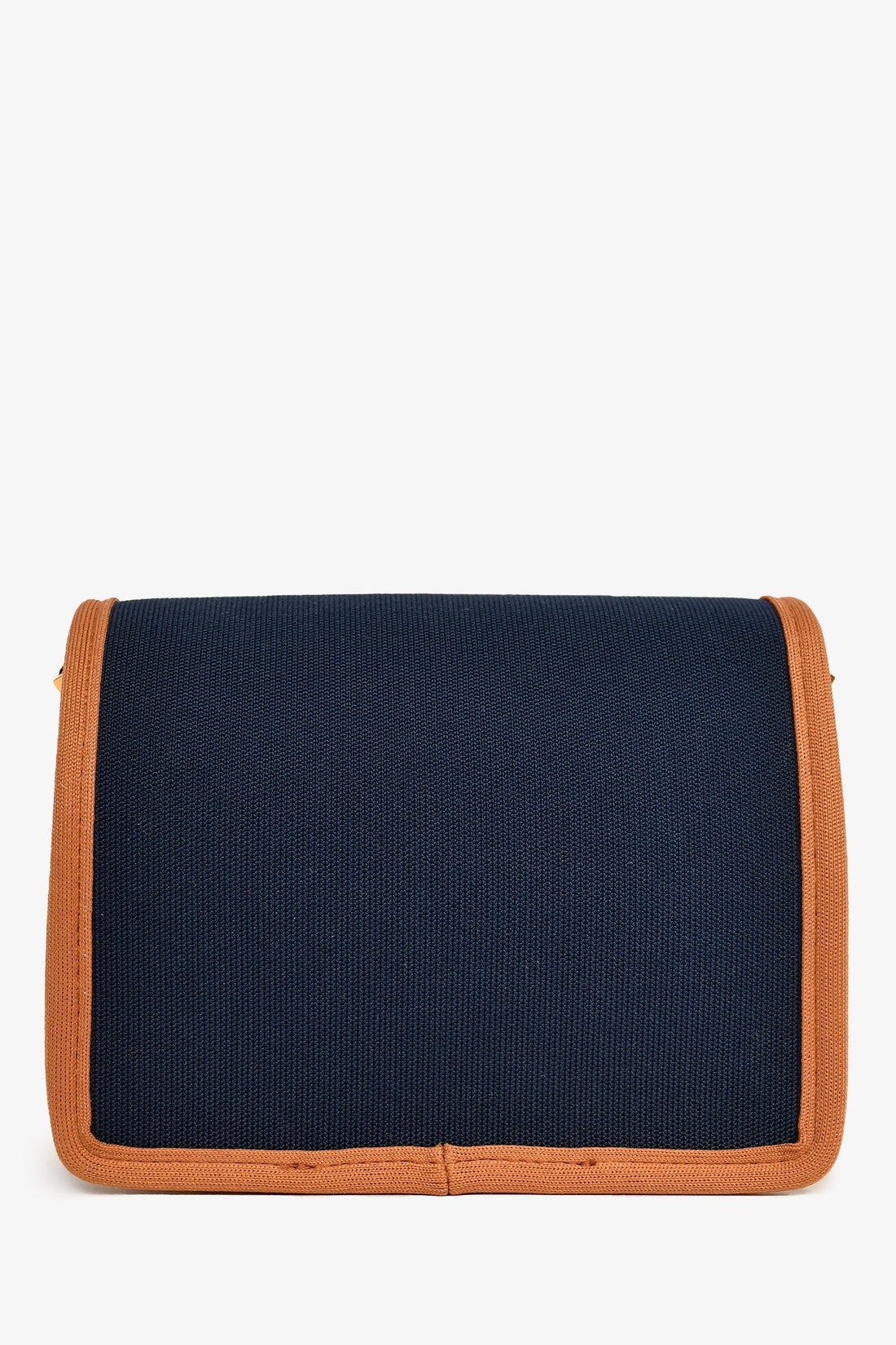 Marni Brown/Navy Canvas Mini Trunk Crossbody