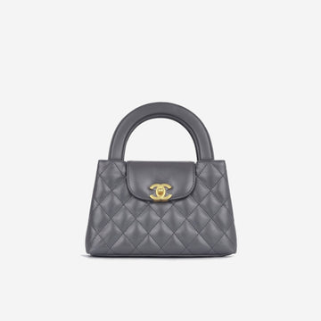 Chanel Chanel - Small Kelly Re-Edition - Grey Calfskin - GHW - Pristine Condition
