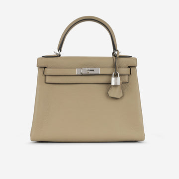 Hermès Hermès - Kelly 28 - Beige Marfa PHW - Brand New - 2023 (NWT)